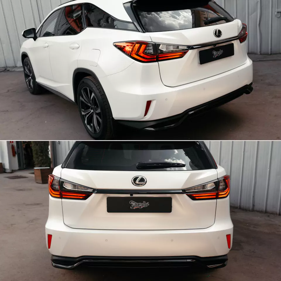 Вторая молодость для Lexus RX350L: кузовной ремонт и покраска, оклейка матовым полиуретаном, 